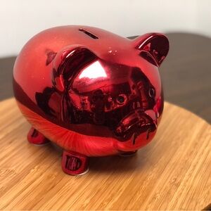 Target Red Sculpture Piggy Bank Art